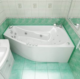 Качественные акриловые ванны асимметричные